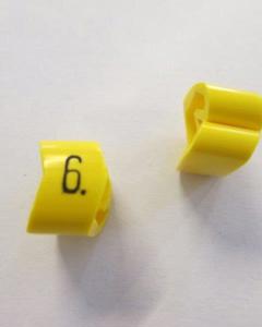 Cable noticeable clip 3-6 yellow/black 6   diameter 8-16mm